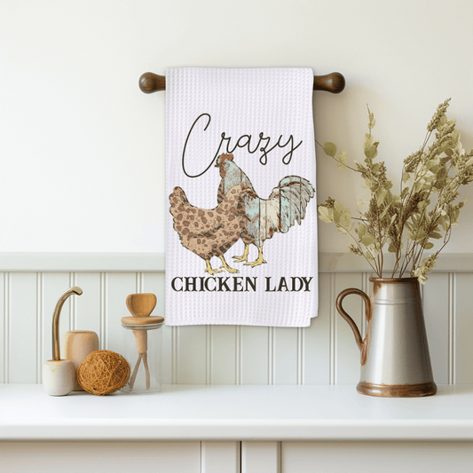 Chicken Lady Farm Handmade Sublimated Kitchen Towel