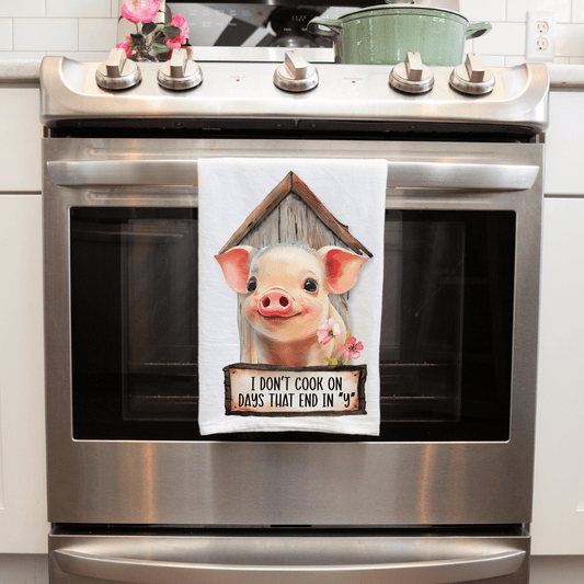 Snarky Pig Sublimated Handmade Kitchen Towels - Humorous and Functional!