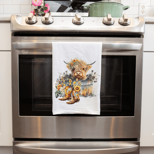 Longhair Cow Handmade Decorative Kitchen Towel | Unique Home Decor