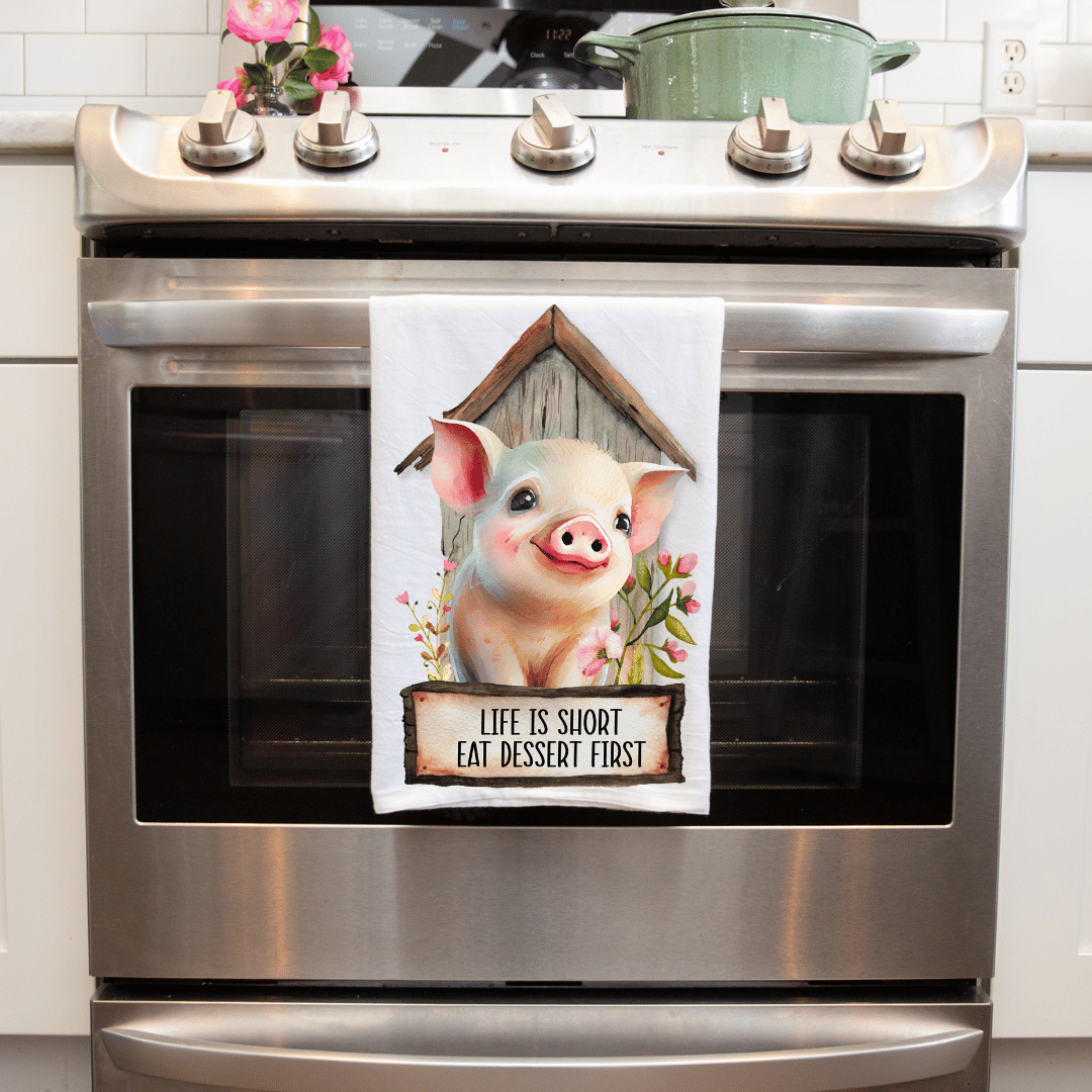 Snarky Pig Sublimated Handmade Kitchen Towels - Humorous and Functional!