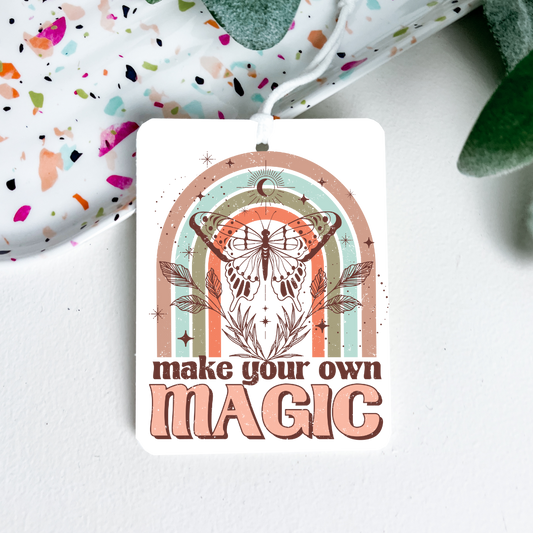Make Your Own Magic Boho Handmade Sublimated Air Freshener – Choose Your Own Scent!