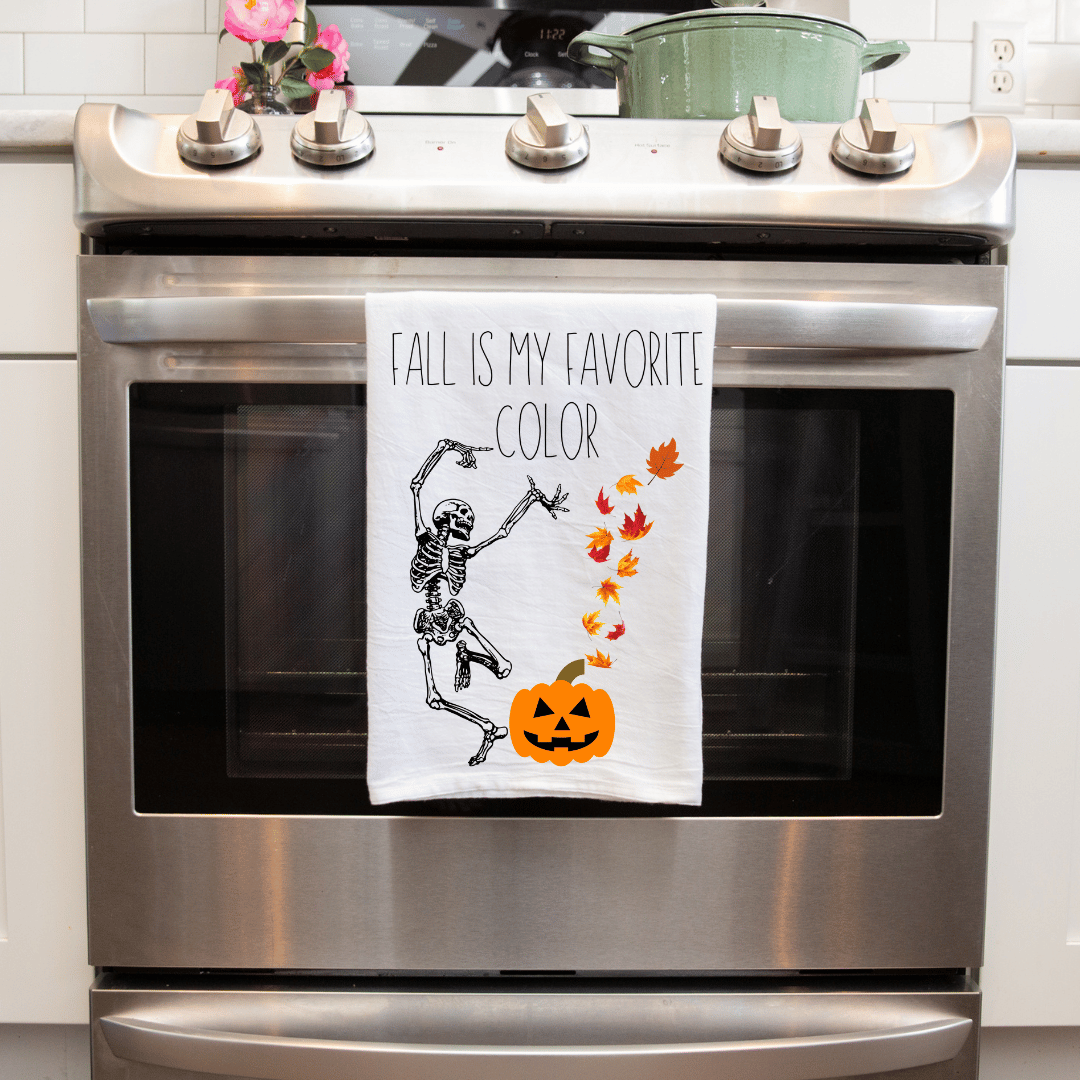 "Fall Is My Favorite Color" Handmade Sublimated Kitchen Towel